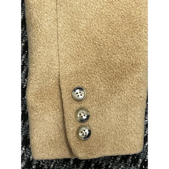 Saks Fifth Avenue Regency Camel Hair Double Breasted Tan Coat Vintage Sz Small - Picture 8 of 11